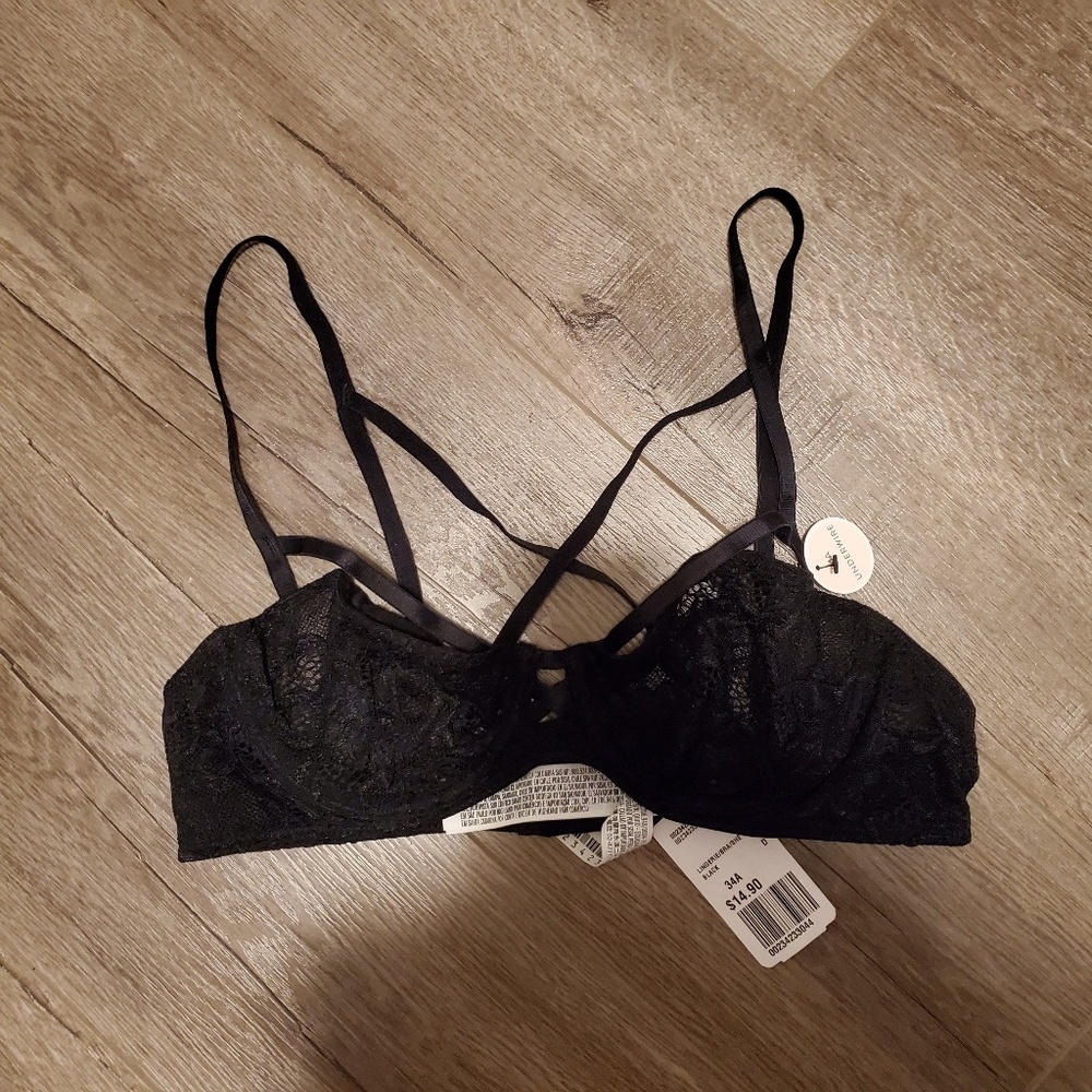 Little Black Lace Bra (NWT)
